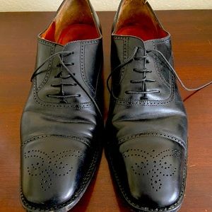 Vintage  Salvatore Ferragamo wooden sole Oxfords